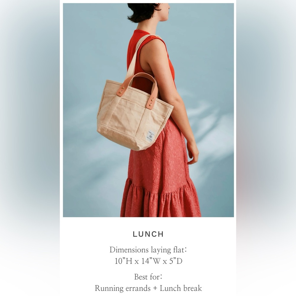 Immodest Cotton Lunch Tote in Acid Wash - Picture 9 of 9